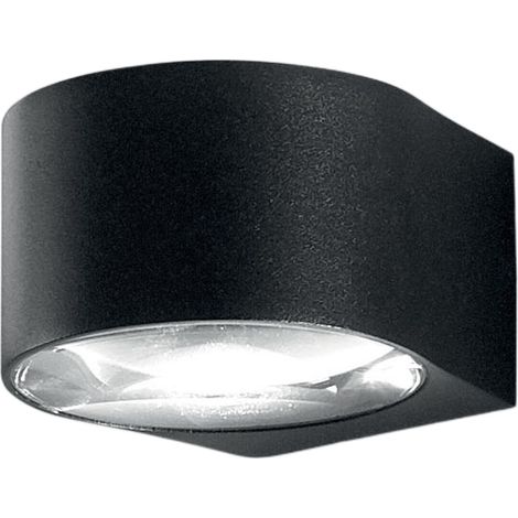 Applique Murale Led Extérieure Lao 12 W 1080 Lm 3000 K, Couleur Noire, En Aluminium Et Verre Cristal, Ip65, Design Moderne Et Élégant (1/3)