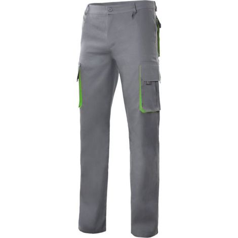 Pantalones de trabajo Velilla 103004 - 40 (EU) - Verde / Gris