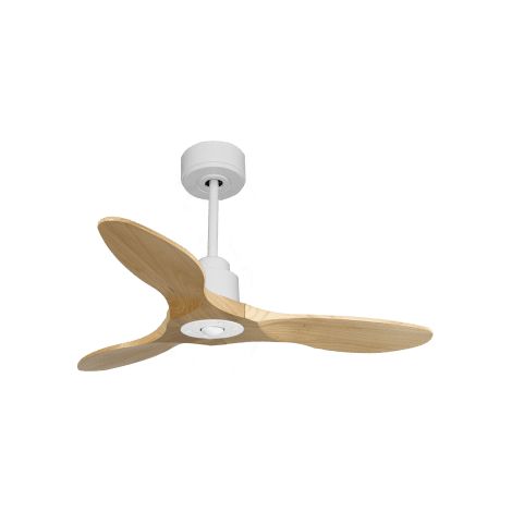 Tenerife Ring - Super destratificateur et ventilateur DC 106 cm blanc pales bois clair idéal 10 à 20 m² (1/5)