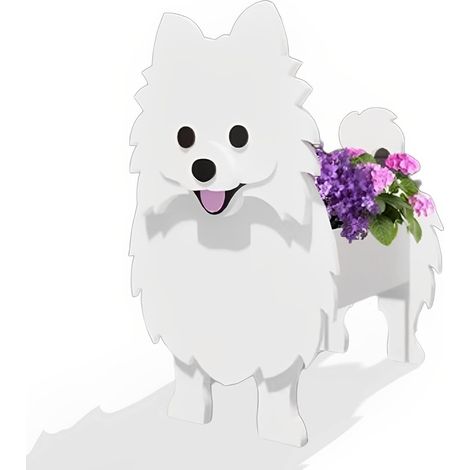 1 pot de fleurs Divers accessoire de portail, motif graffiti chien, PVC, 29×20×10 cm, pour jardin bureau intérieur (1/5)