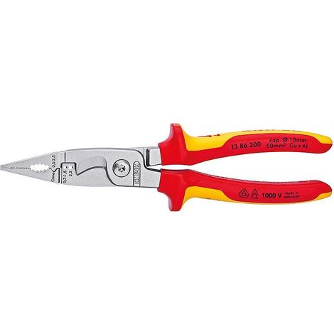 Knipex pinza per elettroinstallazione 6 funzioni 200 mm