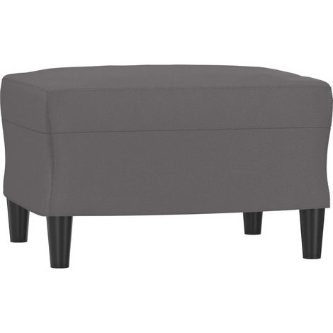 Repose-pied Gris 60x50x41 cm Similicuir