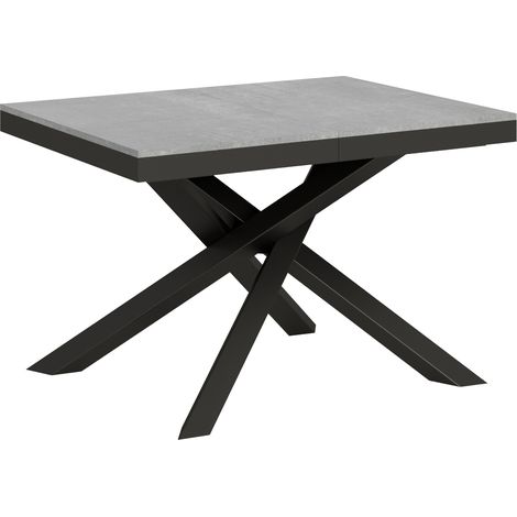 Table Extensible 90X120/224 Cm Volantis Evolution Ciment Structure Anthracite (1/4)