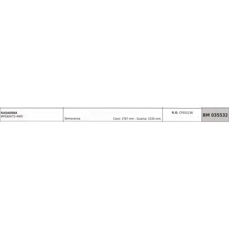 MAORI segadora MP560HT2-4WD autopropulsada cable 1767mm funda 1535mm