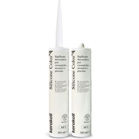 Kerakoll Silicone Color KK2 310ml - Sigillante siliconico Beige - Impermeabile e resistente UV