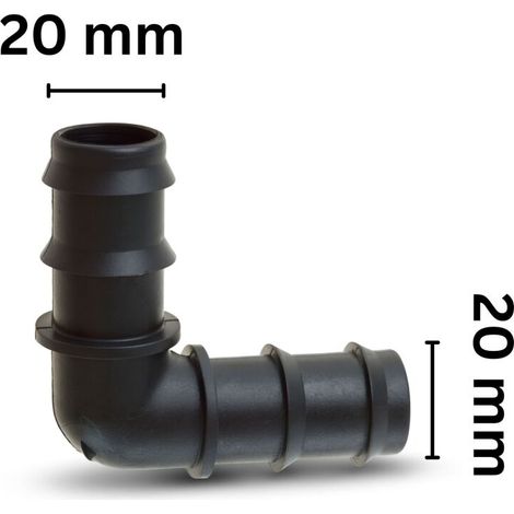 PE Winkel 20 mm PE Rohr Winkelverbinder Bewässerung Rohrverbinder (1/5)