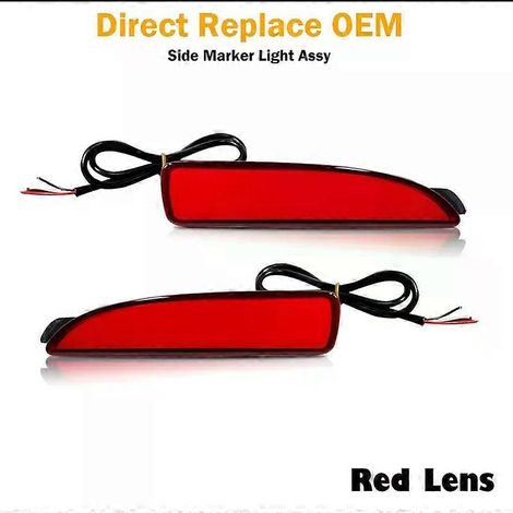 Appliquez un réflecteur de pare-chocs arrière à LED rouge / feux de position latéraux pour Mazda 3 Berline. Fonctionne comme feu stop, feu antibrouillard arrière et clignotant. (1/5)