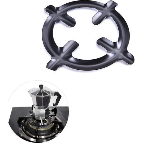 Support de casserole en fer pour réchaud à gaz, cafetière italienne, avec anneau réducteur Shytmv (1/5)