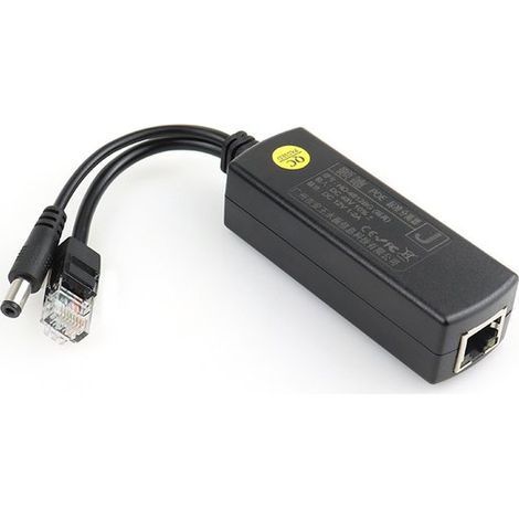 Adattatore splitter PoE da 48 V a 12 V, modulo di alimentazione, splitter PoE, iniettore per telecamera IP, connettore PoE (1/5)