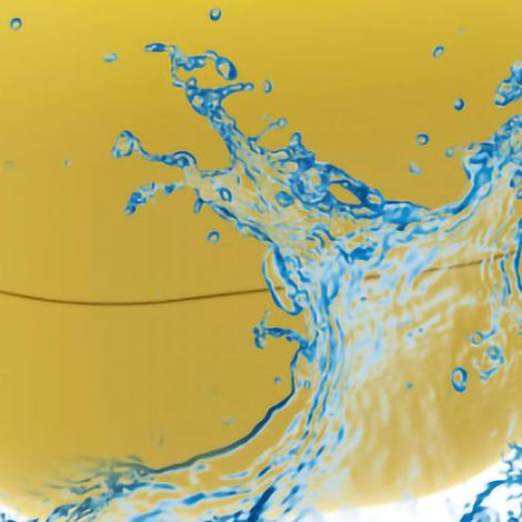 Jouet de water-polo réutilisable en silicone avec aimant d'adsorption automatique pour enfants, idéal pour les jeux d'eau et les batailles d'eau (jaune). (1/5)
