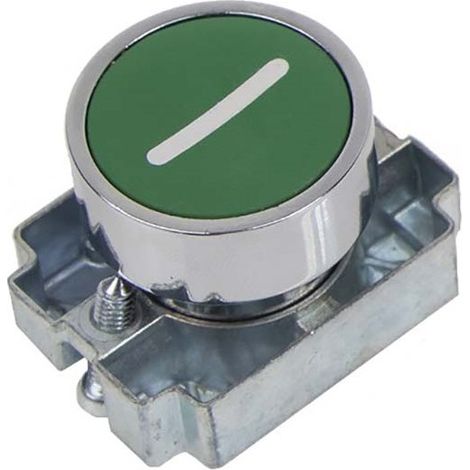 Tête de bouton-poussoir RS PRO Vert, Momentané, Ø découpe 22mm ( Prix pour 1 )