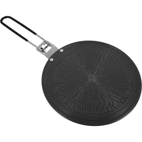Diffusore di calore antiaderente in alluminio per fornelli a gas, manico lungo, 44,5 x 28 cm, utensili da cucina per uno scongelamento rapido e una cottura equilibrata (1/5)