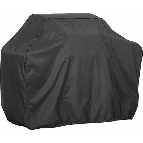 1 Housse de gril, Tissu Oxford 210D, Imperméable, Cordon de serrage, Pour barbecue gaz charbon (1/5)