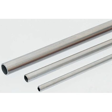Tuyau lisse en acier inoxydable RS PRO, Diamètre nominal 8mm, longueur 2m 0.6mm ( Prix pour Paquet de 2 )