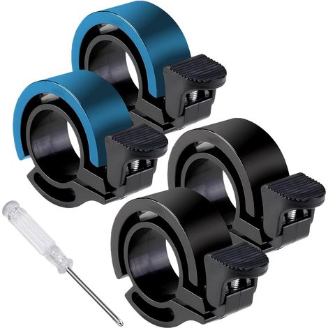Sonnette de Vélo Puissant Lot de 4 – Kit Complet avec Tournevis (1/5)