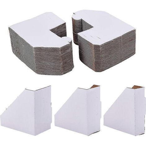 100 protections d'angle réglables en carton blanc pour cadres photo en papier kraft pliable. (1/5)