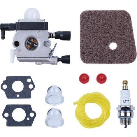 Carburateur Carb Clapet anti-retour Filtre à air Tuyau de carburant Kit Pour Stihl FS38 FS55 FS80 FS85 FS45 FC55 Débroussailleuse (1/4)