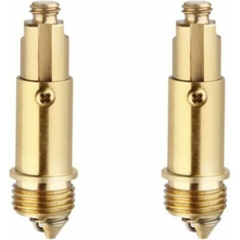 Remplacement Boulons Vidange ,Noyau Rebondissant Drain Mécanisme à Ressort Facile Bassin Stopper Pièce Rechange Salle Bain Bouchon Clack Clack Pop Up pour la Plupart des Bouchons de Lavabo de (1/4)