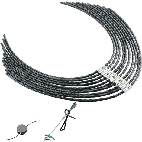 Fil pour débroussailleuse AFS 23-37 – Bobine de 10 fils nylon 3,5 mm × 37 cm – Coupe précise et rapide – Compatible F016800431 (1/5)