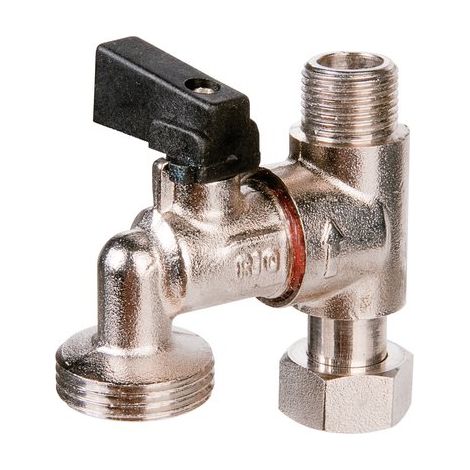 Combiné de piquage machine à laver - Riquier - MF 3/8' - Nez M 3/4' (1/7)
