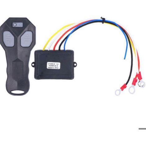 Télécommande de treuil sans fil - - Sans fil 12V - Portée 50 pieds/15,24 m - Compatibilité Jeep SUV ATV (1/4)