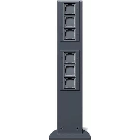 Gira E-Säule 6x Leereinheit 769 mm Gira Energiesäule Anthrazit [135128], 1351 28
