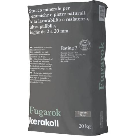 Fugarok colore kk 71 kg.20 stucco minerale per ceramiche e pietre naturali.