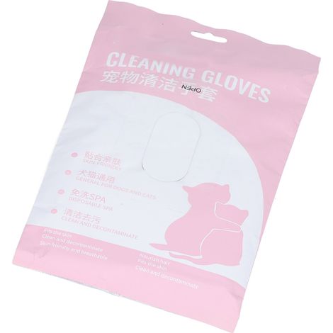 Lingettes nettoyantes pour animaux de compagnie, gants de nettoyage apaisants et désodorisants pour chiens et chats, pour soulager les démangeaisons et profiter d'un véritable spa pour animaux. (1/5)