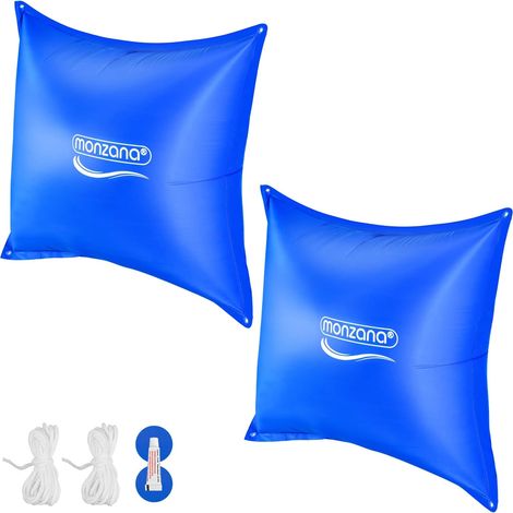 Set di cuscini per piscina, 2 pezzi, blu, 120x120 cm, resistenti all'inverno (1/2)