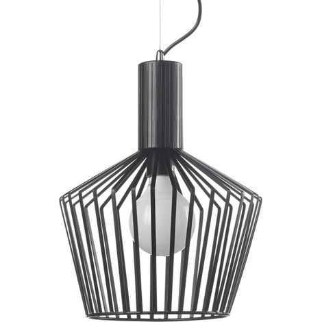 Lustre en métal noir style moderne (1/2)
