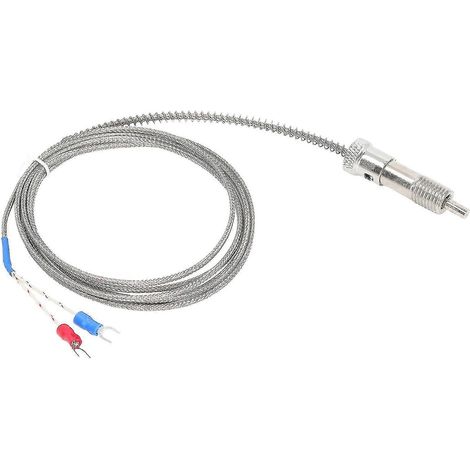 Thermoelement Typ K Temperaturfühler 0-400°C, M12 Gewinde, Druckfeder, 4 m (13,12 ft) Kabel, hochpräziser industrieller Temperatursensor. (1/5)