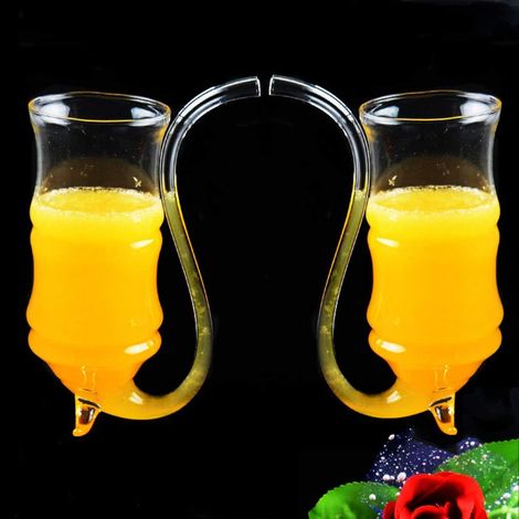 Rotweingläser mit Vampirfilter, klare Saftbecher, Whisky-, Portwein- und Cocktailgläser, 2er-Set (1/5)