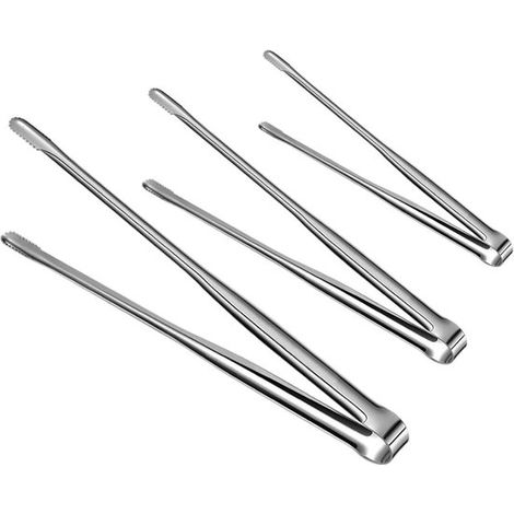Juego de pinzas para barbacoa,3 piezas,20 cm + 25 cm + 30 cm,Pinzas de acero inoxidable 304 para pan,Pinzas para alimentos,Pinzas para parrilla (1/5)