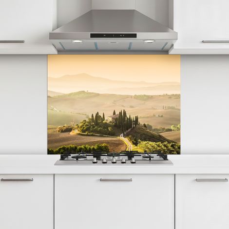 CRÉDENCE CUISINE Paysage - Toscane - Lumière du matin 80x60 cm