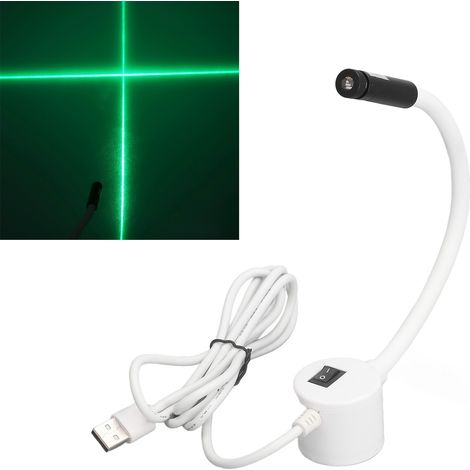 Lampe de machine à coudre flexible, lumière verte portable USB, bras orientable 360° avec fixation par adsorption pour éclairage précis. (1/5)