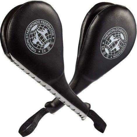 Lot de 2 coussinets de frappe Taekwondo – Double coup de pied durable pour entraînement de kickboxing, sport de combat (1/3)
