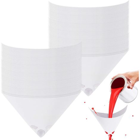 100 Stück Farbfilterpapier – konischer Farbmischfilter – Trichterfilter – Einweg-Sprühzubehör – Werkzeuge und Ausrüstung – 100 Stück (1/3)