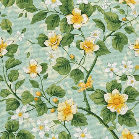 Tela decorativa para exteriores Oxford - Motivo primaveral I DX7367 (1/5)