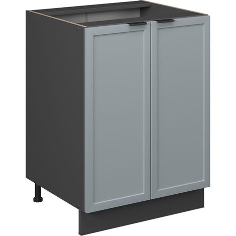 Meuble bas de cuisine Fame-Line, Bleu clair-gris, 60 cm sans plan de travail, Vicco (1/5)