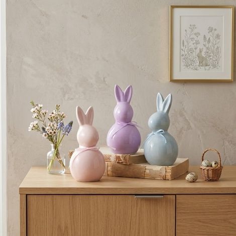 Springtime Trio Bunny Ornaments (1/2)