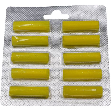 vhbw 10x bastoncino profumato universale per aspirapolvere ad es. compatibile con AEG, Miele, Vorwerk, Bosch, Siemens - Deodorante, limone, giallo