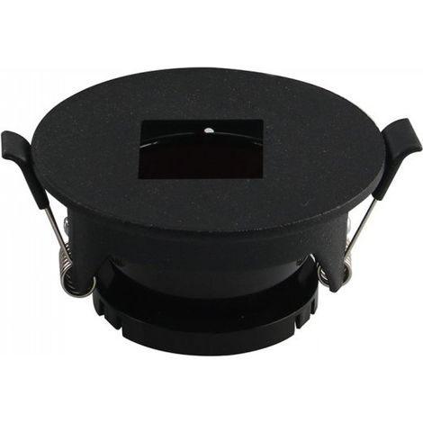 V-TAC VT-883 Portafaretto LED da Incasso GU10 con Sezione Quadrata Colore Bianco con Interno Nero o Nero - SKU 8597- SKU 8598 Nero