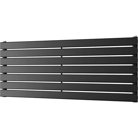 Typhoon Axis - Black Horizontal Radiator H476mm x W1200mm Single Panel (1/3)