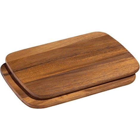 Zassenhaus - Set di 2 taglieri in Legno di Acacia, 28 x 20 cm (1/2)