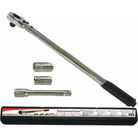 Chiave dinamometrica con prolunga e bussole 17/19 mm