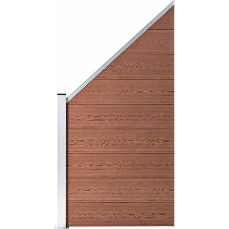 Maison Exclusive - Pannelli Recinzione 1 Quadrato 1 Inclinato 273x186 cm Marrone (1/5)