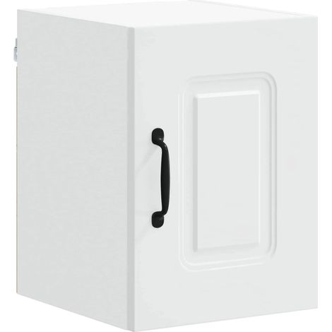 Armadio da cucina rettangolare moderno con ampio spazio di archiviazione 30 x 31 x 40 cm in legno ingegnerizzato bianco 020053533