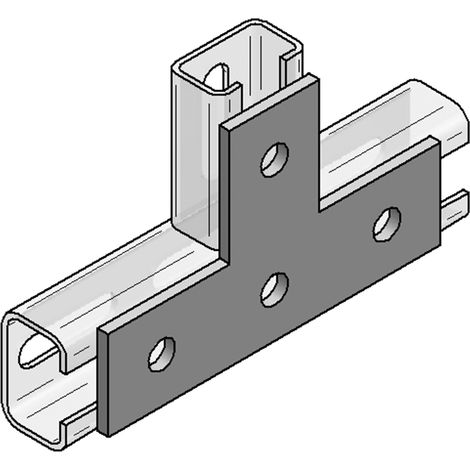 Flachverbinder T-Form, für C-Profil 35, Stex 35 Lochung 10,5 mm