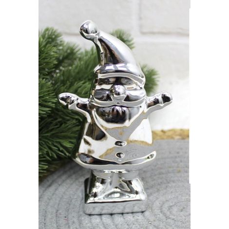 statuetta decorativa in ceramica BABBO NATALE 14x8x4cm FG61-23155