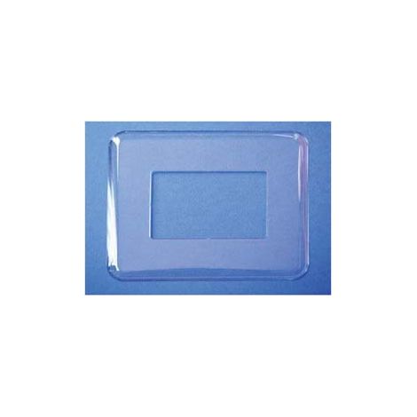 PLACCA SOTTOINTERRUTTORE TRASPARENTE - 25 pezzi
